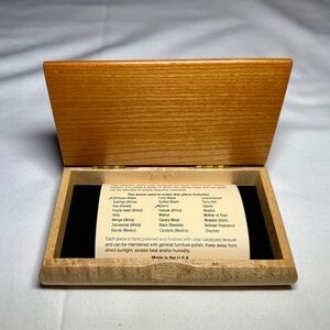 New Mike Mikutowski Woodworking keepsake box in Birdseye Maple and Cherry